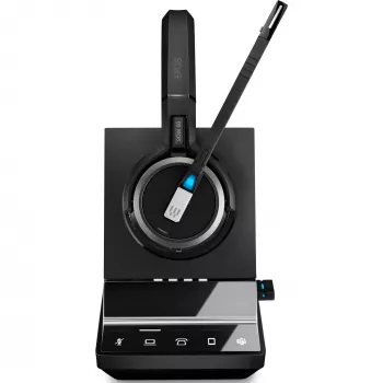 EPOS IMPACT SDW 5066T - Bezvadu un vadu austiņu sistēma - On-Ear - DECT - Melna - Sertificēta Microsoft Teams, Optimizēta UC (1001039)