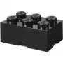 LEGO Storage Brick 6, Uzglabāšanas kaste melna