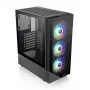 PC korpuss Thermaltake View 200 TG ARGB Midi Tower Melns