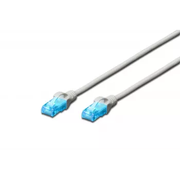 Digitus DK-1512-150 RJ45 tīkla kabelis CAT 5e U/UTP pelēks 15m