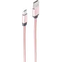 USB kabelis ShiverPeaks BS14-11002 1m USB A Micro-USB B rožu zelts