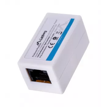 Tīkla savienotājs LANBERG AD-RJ45-RJ45-OU6 — balts RJ-45 1 ieeja uz 1 izeju