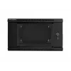Sienas stiprinājuma skapis LANBERG WF02-6606-10B 6U 600x374.3x600 mm nerūsējošais tērauds melns