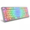 Crystal Shark, Gaming tastatūra balta, DE-izvietojums, KTT