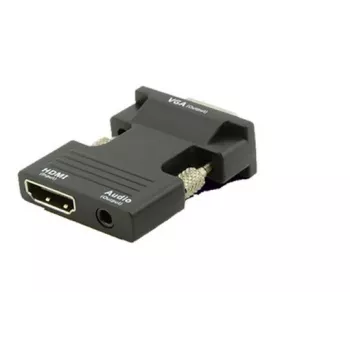 MicroConnect HDMIVGAAUDIOB VGA (D-Sub) uz HDMI + Audio pārveidotājs, melns