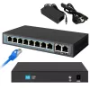 Slēdzis Extralink PERSES 8x Gigabit PoE/PoE+ 2x RJ45 Uplink 96W