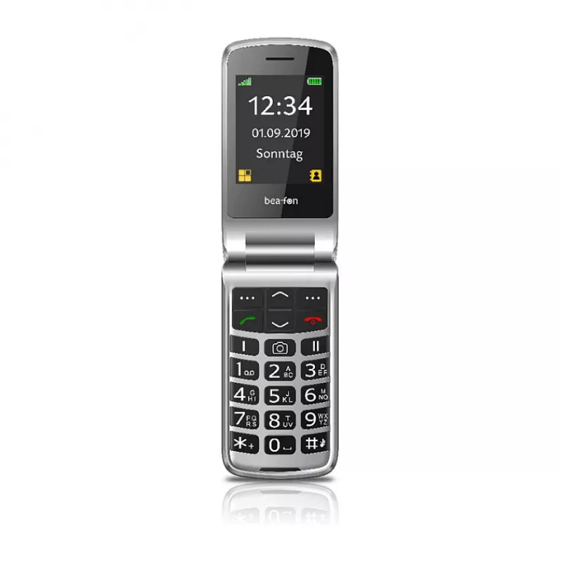 Beafon SL495LTE_EU003B Sudraba krāsas salokāmais telefons