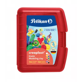 Māla modelēšanas masa Pelikan Creaplast 240 g Daudzkrāsains 14 gab.