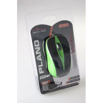 Vadu optiskā pele 800dpi melna & zaļa MT1091G