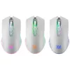 Bezvadu spēļu pele DEFENDER Pandora White — ambidekstrāla, 3200 DPI, 6 pogas, programmējama, optiska, USB