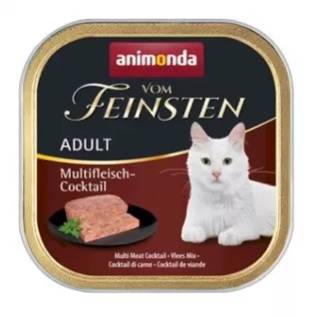 Slapjā kaķu barība Animonda Vom Feinsten Adult liellopa 100 g trauciņš, bezgraudu, bez glutēna un sojas