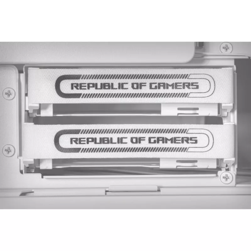 ASUS ROG GR701 Hyperion White, PC, Balts, ATX, EATX, micro ATX, Mini-ITX, Alumīnijs, Daudzfunkciju, Priekšpuse