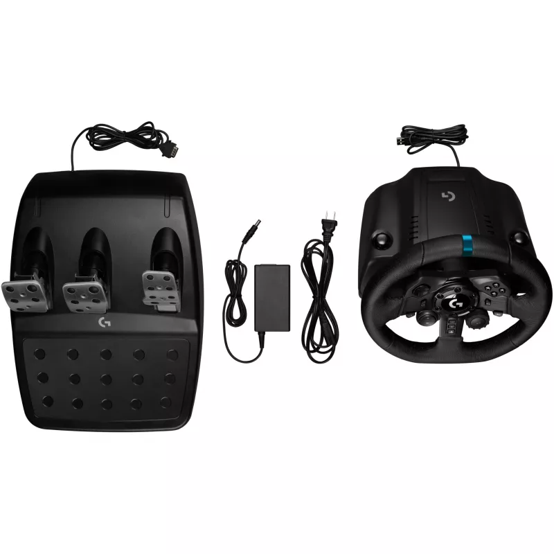 Logitech G G923 SE stūre ar pedāļiem un sviru, melna, USB 2.0, PC, PlayStation 4, PlayStation 5 (991-000531)