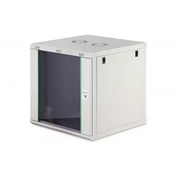 Sienas skapis DIGITUS Dynamic-N 12U 600x600 mm IP20, slēdzene, kabeļu pārvaldība, neizjaukts
