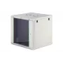 Sienas skapis DIGITUS Dynamic-N 12U 600x600 mm IP20, slēdzene, kabeļu pārvaldība, neizjaukts
