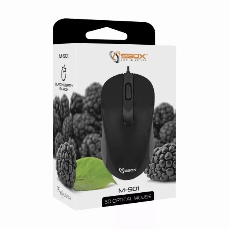 Sbox M-901 optiskā pele melna