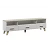 Cama RTV stand LOTTA 180cm Balts + sonoma oak