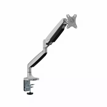 Pie galda stiprināms monitora statīvs ART RAMM L-35HD 17–45 collu ekrāniem, gāzes atspere, skava, USB-C un USB-A, līdz 27 kg