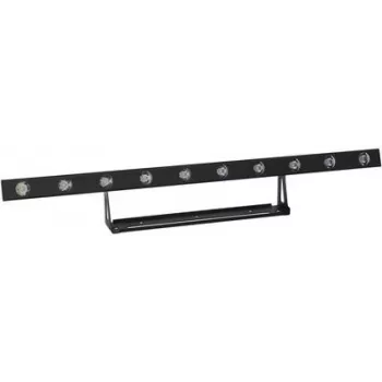 LED bar EUROLITE STP-10 ar 10 gaismas diodēm — kompakts skatuves/stroboskopa gaismas ķermenis