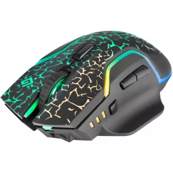Defender Oneshot GM-067 Bezvadu spēļu pele, optiskā, 6 pogas, pelēka