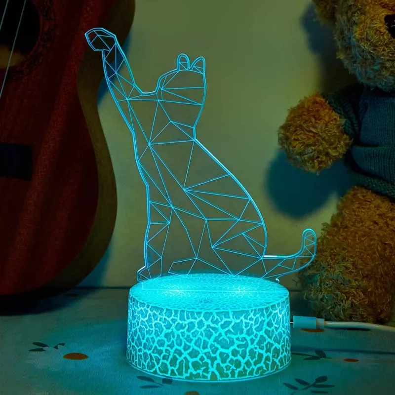 Dekoratīvā LED lampa MANTA SNL119RGB RGB 3D dzīvnieka formas gaisma interjeram