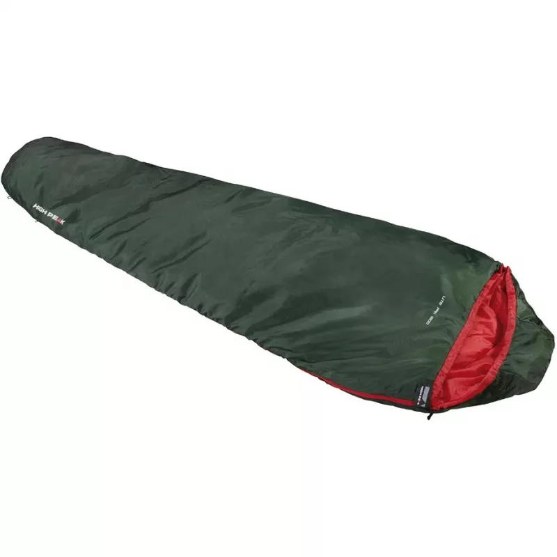 Gulēšanas soma High Peak Lite Pak 1200 Mūmijas tips Poliesters Zaļš, Sarkans 23263