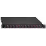 Šķiedru optikas sadales panelis Rutenbeck 2280300120 — 12 portu LC Duplex, multimode, 1U, melns RAL 9005