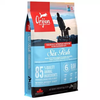 ORIJEN Six Fish - sausā barība suņiem - 6 kg