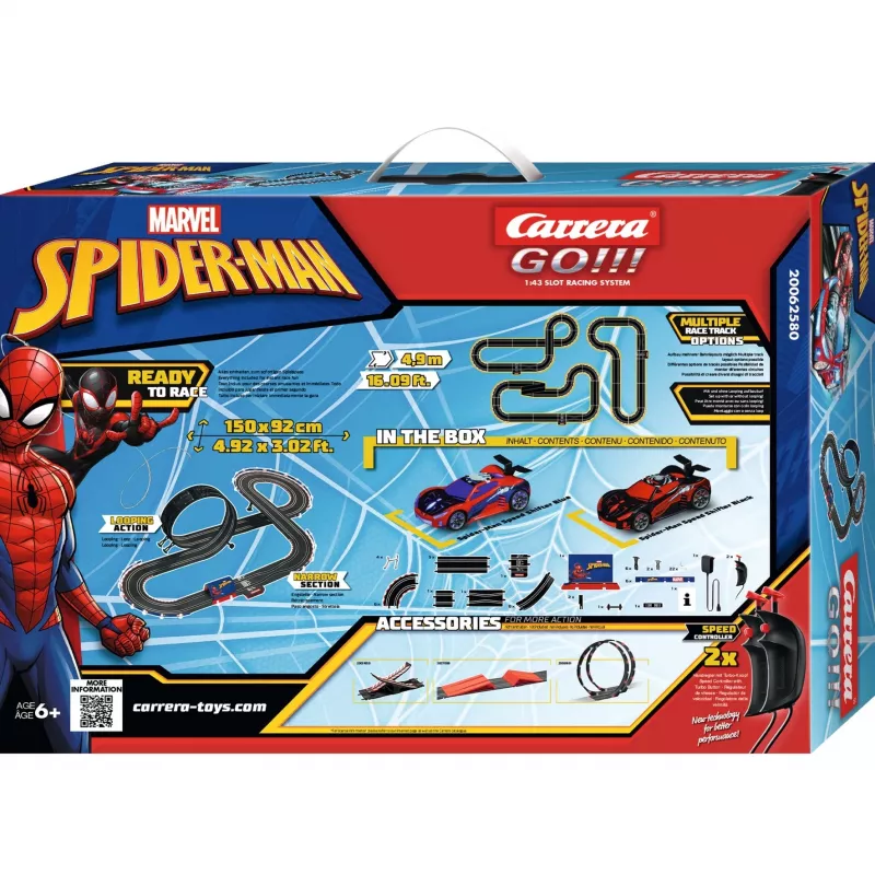 CARRERA Racetrack Spider sacīkšu modelis 20062580 slotcar komplekts