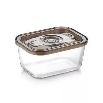 Caso stikla vakuuma trauks ar plastmasas vāku | VacuBoxx Eco M | Caurspīdīgs