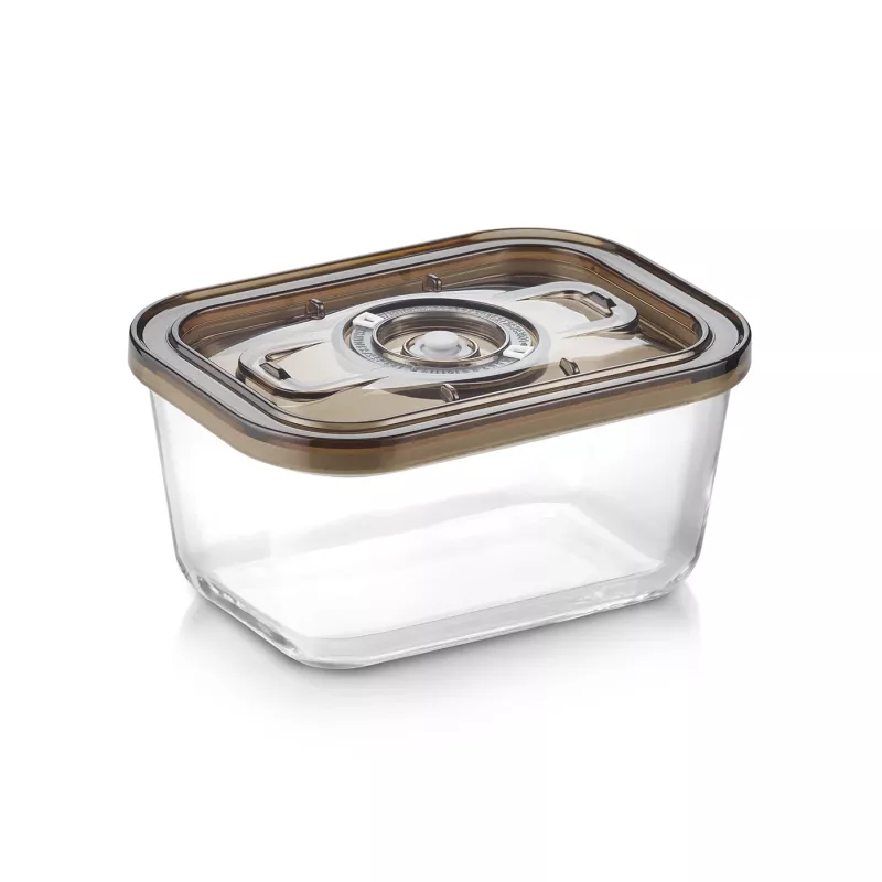 Caso stikla vakuuma trauks ar plastmasas vāku | VacuBoxx Eco M | Caurspīdīgs