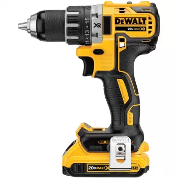 Bezvada urbjskrūvgriezis DeWalt DCD791D2-QW, 18V Li-Ion, 2×2Ah akumulatori, bezatslēgas 13 mm patrona, 70 Nm, 1.5 kg