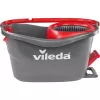 Mops VILEDA EasyWring & Clean Turbo, sarkans technopolimēra spainis, noņemama mazgājama mikrošķiedras galva, cietām grīdām