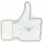 NeXtime klok 5185wi Mini Thumbs Up, 20.5x21 cm, sienas, balts/sudrabs