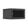 Sienas stiprinājuma 19 inch skapis 6U 600x600 melns