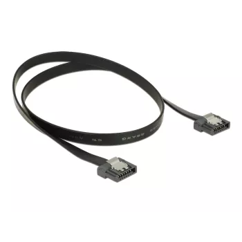 SATA kabelis DeLOCK 83841 0.5m SATA III 7-pin Melns