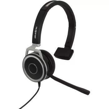 Vadu austiņas Plusonic 6208-15.1P monaurālas, USB un 3.5 mm ligzda