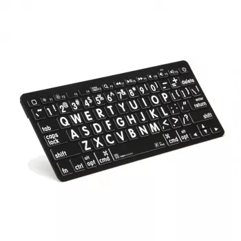 Logickeyboard LKB-LPWB-BTON-DE Bluetooth QWERTZ tastatūra, melna