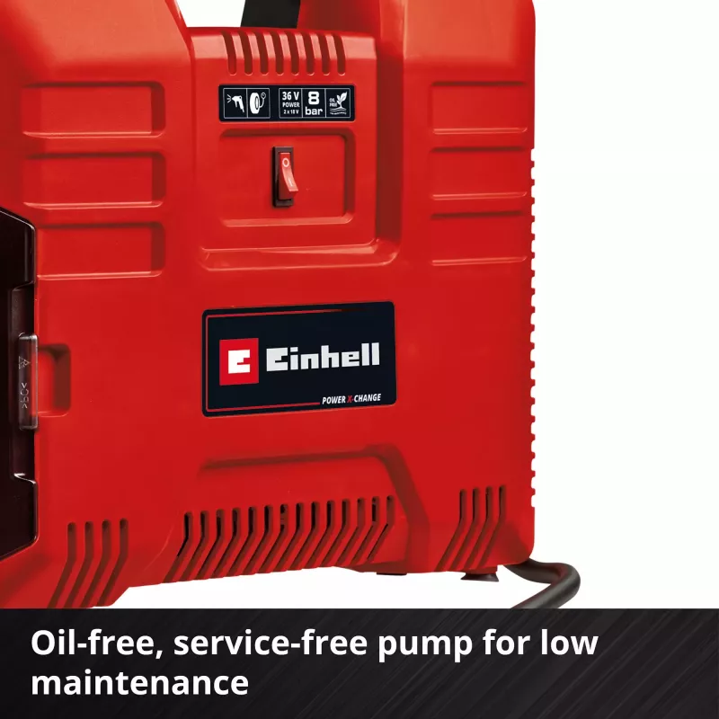 Gaisa kompresors Einhell TE-AC 36/8 130 l/min 8 bar Akumulatora