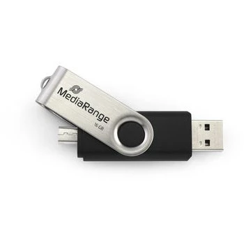 MEDIARANGE MR931-2 16 GB USB zibatmiņa ar grozāmu cilpiņu
