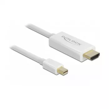 Video kabeļa adapteris DeLOCK 83707 Mini DisplayPort uz HDMI 2m Balts