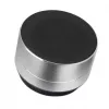 Manhattan Metallic Bluetooth Skaļrunis, Šļakatizturīgs, Darbības rādiuss 10m, microSD karšu lasītājs, Aux 3.5mm savienotājs, USB-A uzlādes kabelis iekļauts (5V uzlāde), Sudraba krāsa, Trīs gadu garantija
