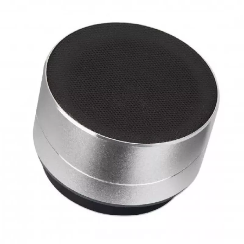Manhattan Metallic Bluetooth Skaļrunis, Šļakatizturīgs, Darbības rādiuss 10m, microSD karšu lasītājs, Aux 3.5mm savienotājs, USB-A uzlādes kabelis iekļauts (5V uzlāde), Sudraba krāsa, Trīs gadu garantija