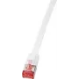 Logilink SlimLine - Patch-Cable - RJ-45 (S) uz RJ-45 (S) - 20 m - U/FTP, PiMF - CAT 6 - veidots, bezāķu, plakans - balts (CF2111S)
