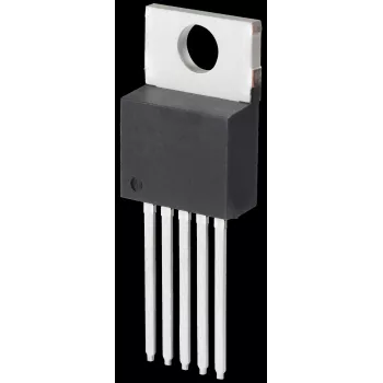 Step-down sprieguma regulators Texas Instruments LM2575 HVT-5.0, fiksēts 5.0 V izeja, ieeja 4–60 V, korpuss SO-220-5