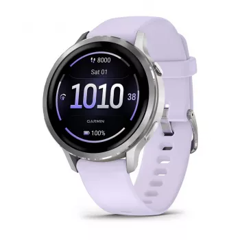 Garmin Venu 4 41 mm sudraba AMOLED viedpulkstenis ar GPS