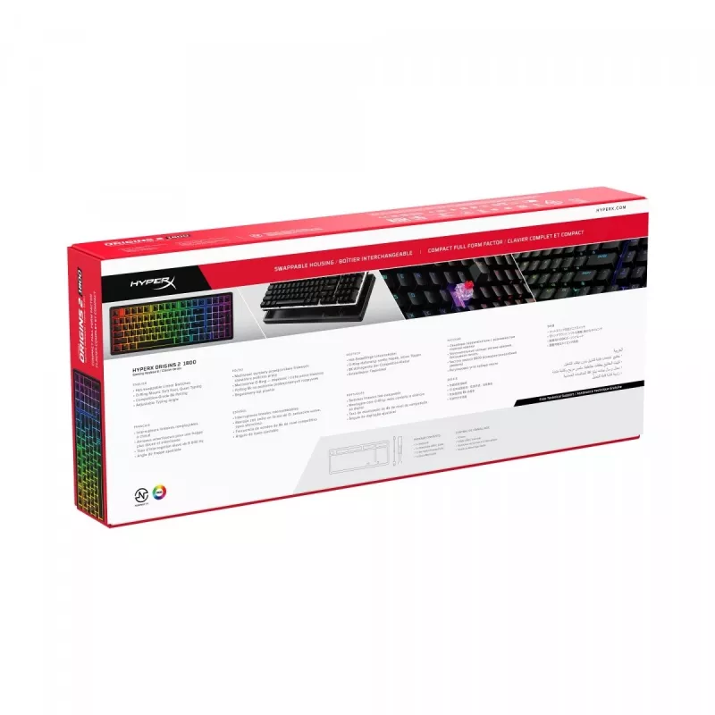 HyperX Origins 2 1800 tastatūra Melna