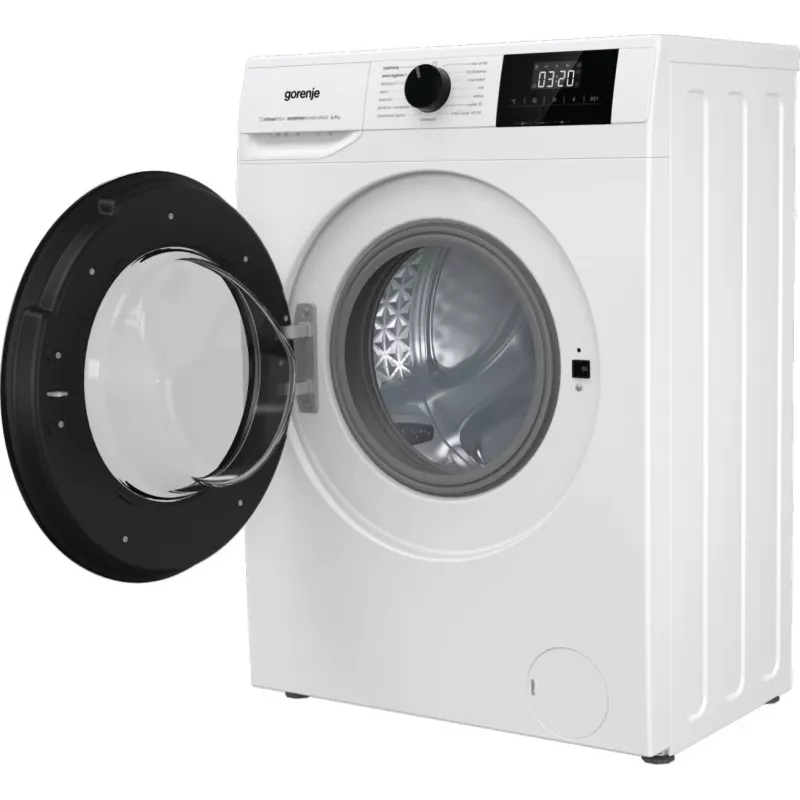 Brīvstāvoša veļas mazgājamā mašīna Gorenje W3NGPI72SBS, 7 kg, 1200 RPM, invertora motors, tvaiks, 15 programmas, balta