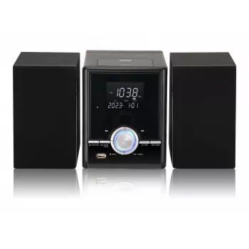 Torņa stereo sistēma Eltra JOWISZ BT CD USB melna — grīdas audio sistēma ar Bluetooth, CD atskaņotāju un USB
