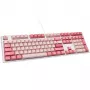 Ducky One 3 Gossamer Pink tastatūra Gaming USB US English rozā, balta